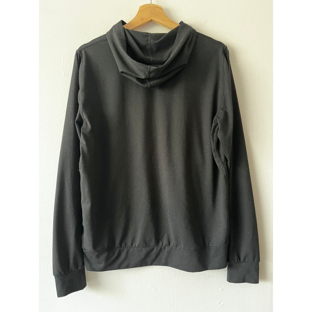 Quince Flowknit Performance Hoodie‎ Black Zip Pockets Sweatshirt size small - Picture 5 of 10